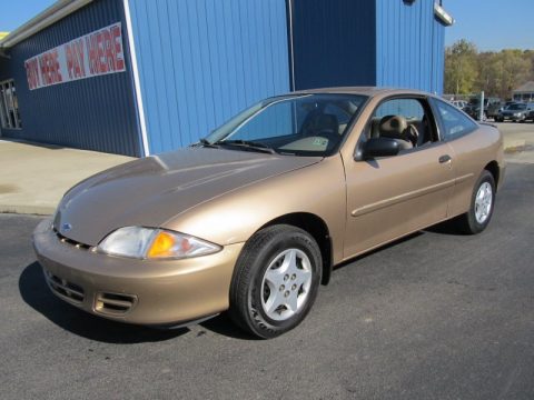 Medium Sunset Gold Metallic Chevrolet Cavalier Coupe.  Click to enlarge.