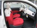  2012 Fiat 500 Tessuto Rosso/Avorio (Red/Ivory) Interior #9