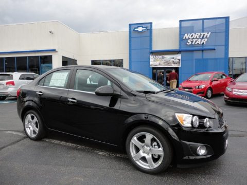 Black Chevrolet Sonic LTZ Sedan.  Click to enlarge.