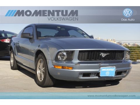 Windveil Blue Metallic Ford Mustang V6 Deluxe Coupe.  Click to enlarge.