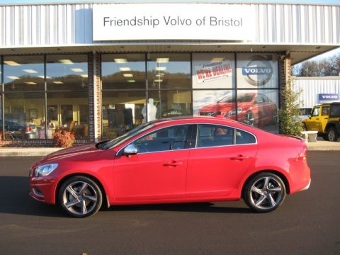 Passion Red Volvo S60 R-Design AWD.  Click to enlarge.