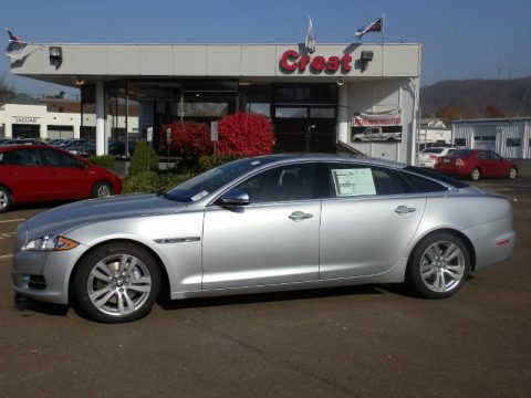 Rhodium Silver Metallic Jaguar XJ XJL Portfolio.  Click to enlarge.