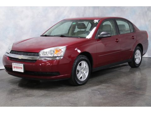 Sport Red Metallic Chevrolet Malibu LS V6 Sedan.  Click to enlarge.