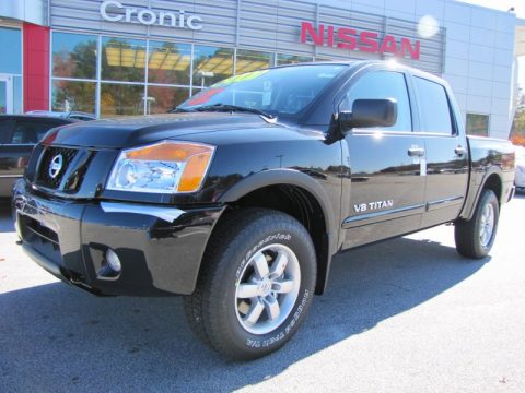 Galaxy Black Nissan Titan Pro-4X Crew Cab 4x4.  Click to enlarge.