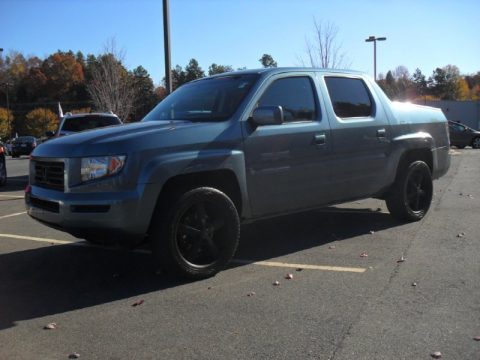 Steel Blue Metallic Honda Ridgeline RTS.  Click to enlarge.
