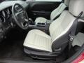  2010 Dodge Challenger Pearl White Leather Interior #4