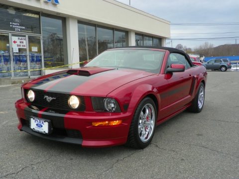 Dark Candy Apple Red Ford Mustang GT/CS California Special Convertible.  Click to enlarge.