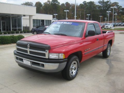 Flame Red Dodge Ram 1500 Laramie SLT Extended Cab.  Click to enlarge.