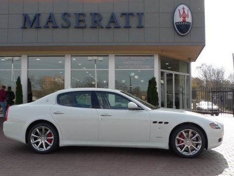 Bianco Eldorado (White) Maserati Quattroporte S.  Click to enlarge.