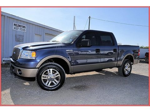 Medium Wedgewood Blue Metallic Ford F150 Lariat SuperCrew 4x4.  Click to enlarge.