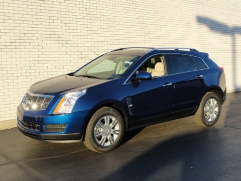 Xenon Blue Metallic Cadillac SRX Luxury AWD.  Click to enlarge.