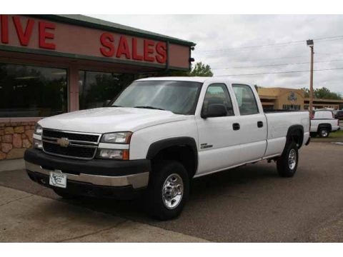 Summit White Chevrolet Silverado 2500HD Classic LS Crew Cab.  Click to enlarge.