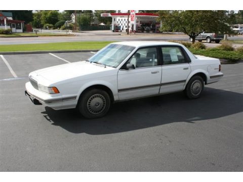 White Buick Century Sedan.  Click to enlarge.
