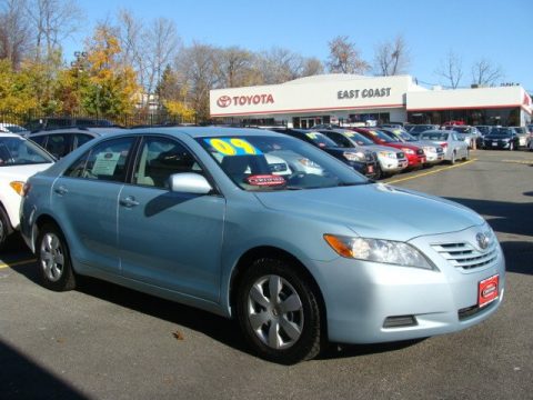 Sky Blue Pearl Toyota Camry LE.  Click to enlarge.