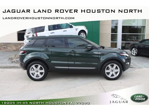 Galway Green Metallic Land Rover Range Rover Evoque Pure.  Click to enlarge.