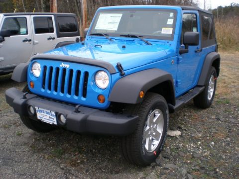 Cosmos Blue Jeep Wrangler Sport S 4x4.  Click to enlarge.