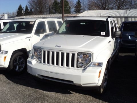 Bright White Jeep Liberty Sport 4x4.  Click to enlarge.