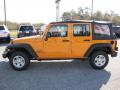  2012 Jeep Wrangler Unlimited Dozer Yellow #4