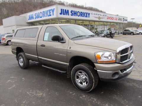 Light Khaki Metallic Dodge Ram 2500 SLT Regular Cab 4x4.  Click to enlarge.