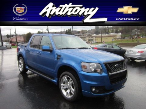 Blue Flame Metallic Ford Explorer Sport Trac Adrenalin AWD.  Click to enlarge.
