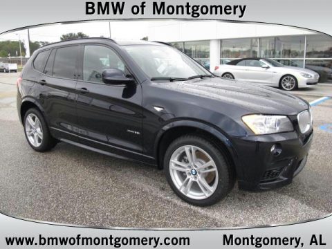 Carbon Black Metallic BMW X3 xDrive 35i.  Click to enlarge.