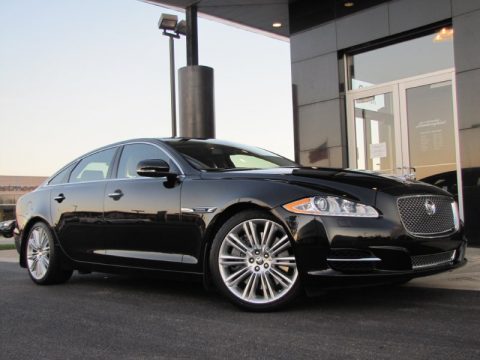 Ultimate Black Metallic Jaguar XJ XJL Supercharged.  Click to enlarge.