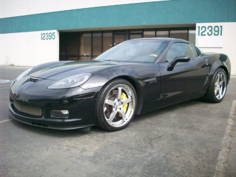 Black Chevrolet Corvette Z06.  Click to enlarge.