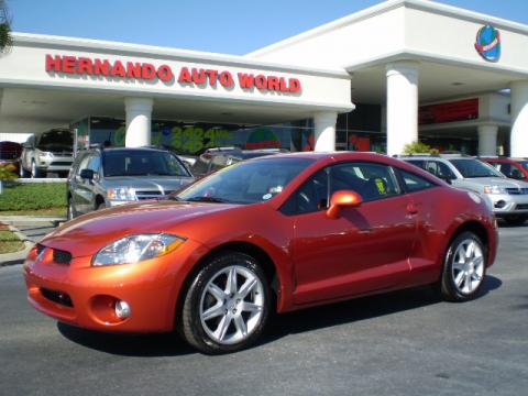Sunset Orange Pearlescent 2006 Mitsubishi Eclipse GT Coupe with Dark 