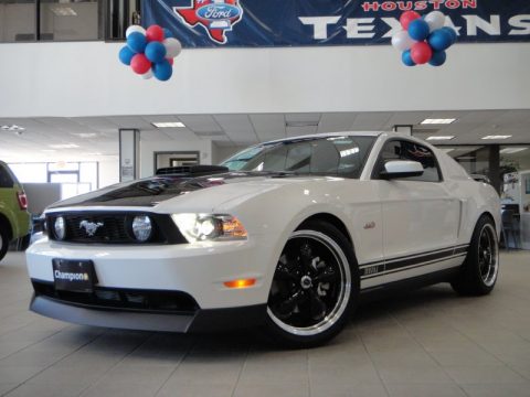 Performance White Ford Mustang GT Premium Coupe.  Click to enlarge.