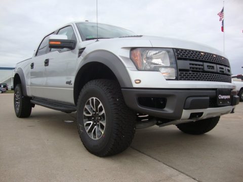 Ingot Silver Metallic Ford F150 SVT Raptor SuperCrew 4x4.  Click to enlarge.