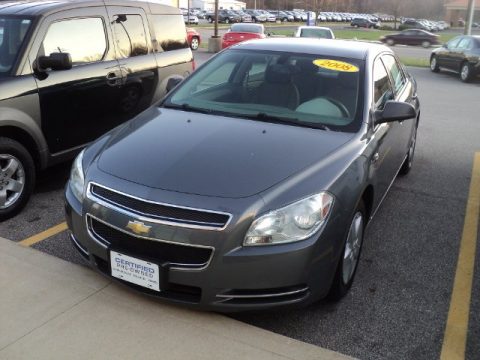 Dark Gray Metallic Chevrolet Malibu LS Sedan.  Click to enlarge.