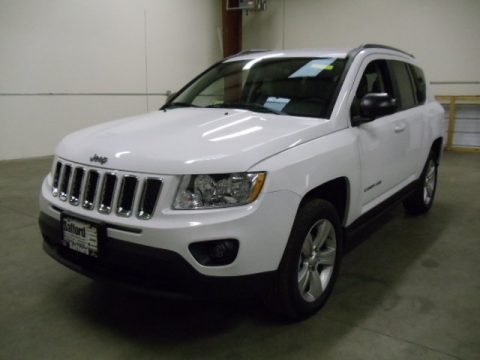 Bright White Jeep Compass Sport 4x4.  Click to enlarge.