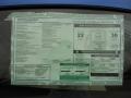 2012 Volkswagen Eos Komfort Window Sticker #23 2012 Volkswagen Eos Komfort Window Sticker #23