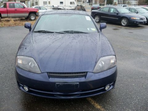 Carbon Blue Hyundai Tiburon .  Click to enlarge.