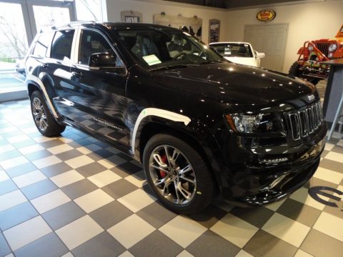 Brilliant Black Crystal Pearl Jeep Grand Cherokee SRT8 4x4.  Click to enlarge.