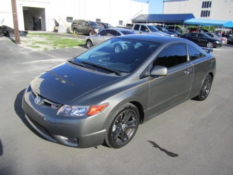 Galaxy Gray Metallic Honda Civic Si Coupe.  Click to enlarge.