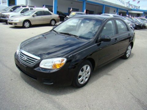 Black Kia Spectra EX Sedan. Click to enlarge. Black Kia Spectra EX Sedan. Click to enlarge.