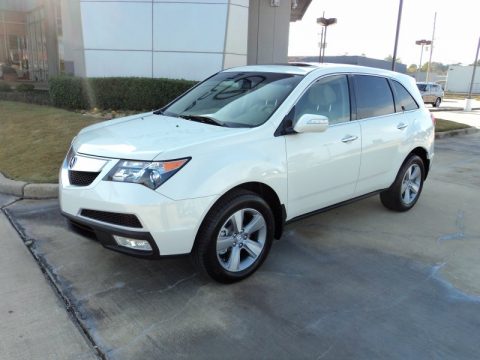 Aspen White Pearl II Acura MDX SH-AWD Technology.  Click to enlarge.