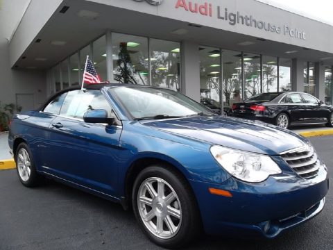 Marathon Blue Pearl Chrysler Sebring Touring Convertible.  Click to enlarge.