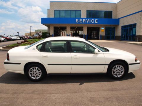 White Chevrolet Impala .  Click to enlarge.