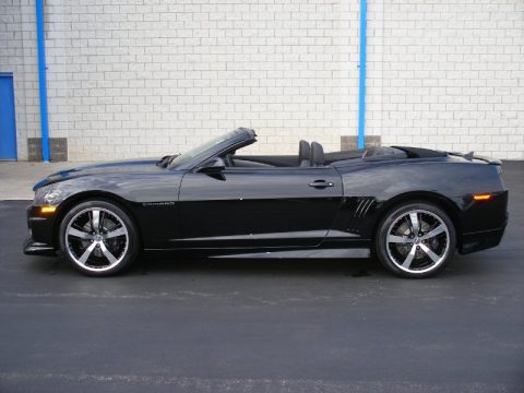 Black Chevrolet Camaro SS/RS Convertible.  Click to enlarge.