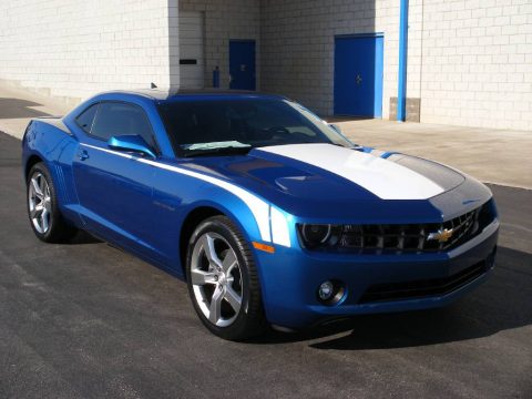 Aqua Blue Metallic Chevrolet Camaro LT Coupe.  Click to enlarge.