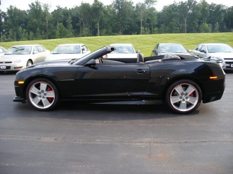 Black Chevrolet Camaro SS/RS Synergy Series Convertible.  Click to enlarge.