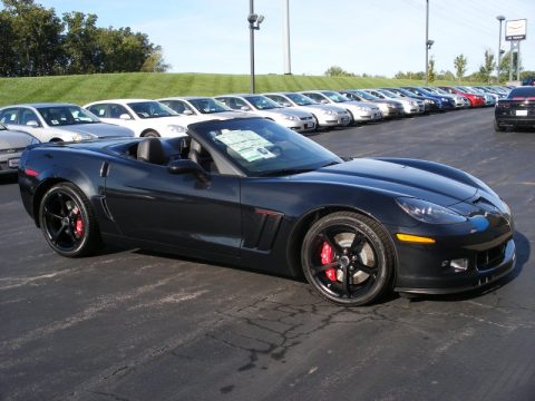 Carbon Flash Metallic Chevrolet Corvette Centennial Edition Grand Sport Convertible.  Click to enlarge.