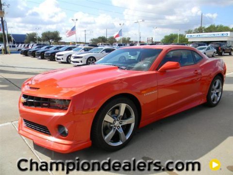 Inferno Orange Metallic Chevrolet Camaro SS/RS Coupe.  Click to enlarge.