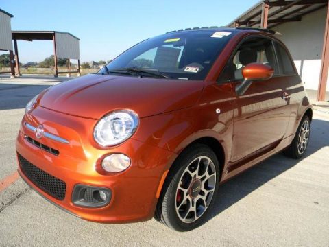 Rame (Copper Orange) Fiat 500 Sport.  Click to enlarge.