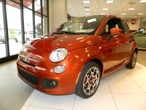 Rame (Copper Orange) Fiat 500 Sport.  Click to enlarge.