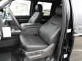  2012 Ford F350 Super Duty Black Interior #11