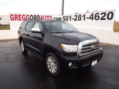 Black Toyota Sequoia Platinum 4WD.  Click to enlarge.