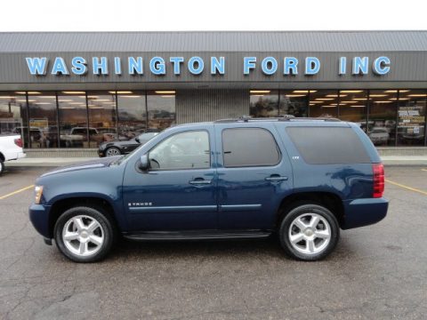 Dark Blue Metallic Chevrolet Tahoe LTZ 4x4.  Click to enlarge.
